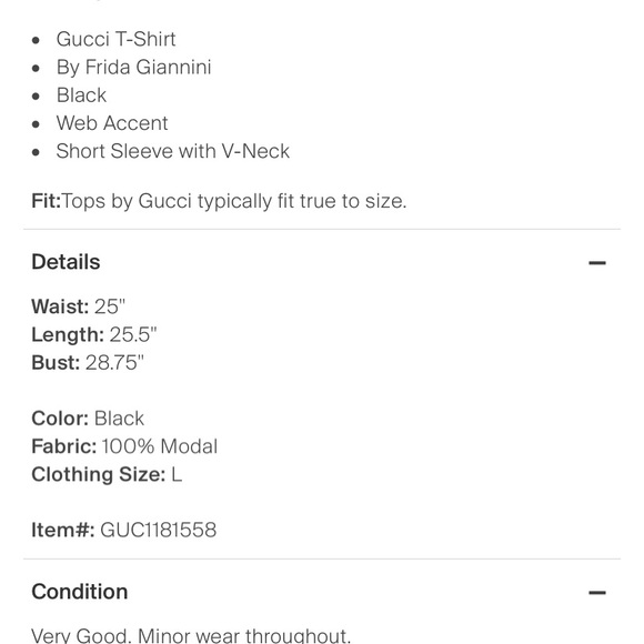 Gucci black modal t-shirt with signature green & red stripes. Auth - Picture 4 of 7